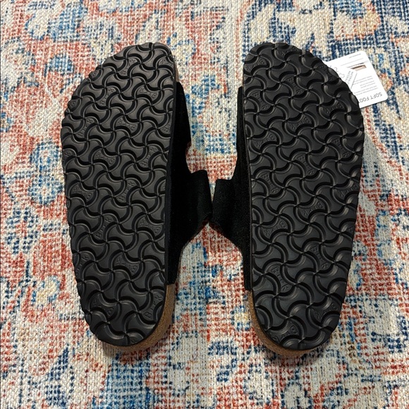 Birkenstock Arizona Suede Sandals in Black SZ 42 Ladies 11 Men’s 9 NEW - Picture 4 of 5